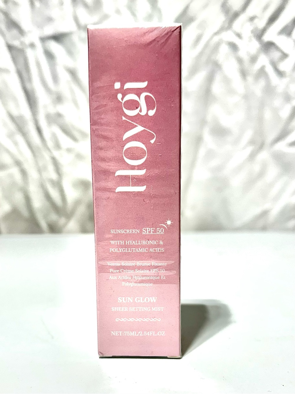 HOYGI Sun Glow SPF 50 Sheer Setting Mist Hyaluronic Sunscreen